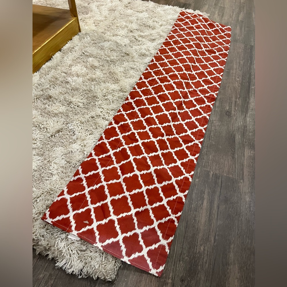 Burnt Orange Valance 58” x 13” for kitchen, bedroom, or bathroom